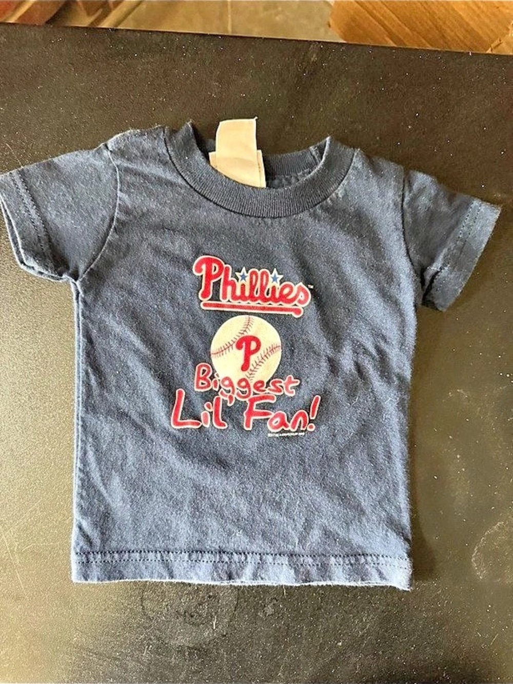 Philadelphia Phillies Baseball Graphic Tee Size 12M Blue